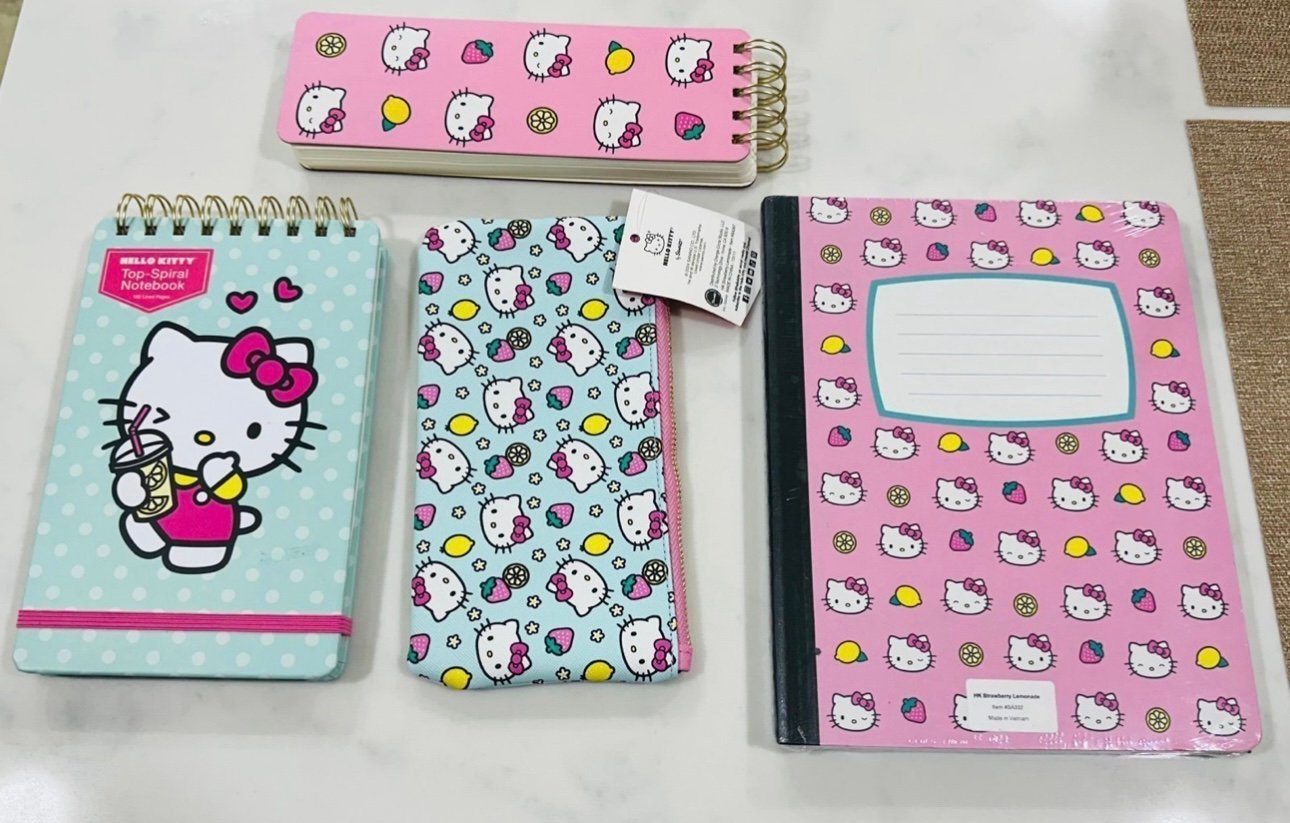 Hello Kitty Strawberry Lemonade Stationary Bundle