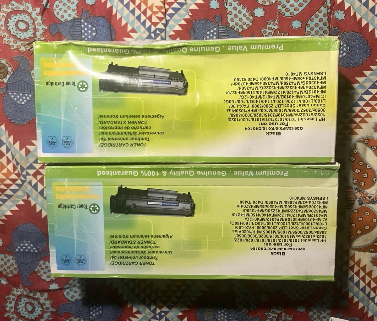 Black Ink Toner Q2612A / FX-9 / FX10 / C104 Universal , expired lot of 2