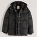 black puffer jacket