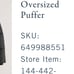 black puffer jacket