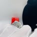 Sterling Big Zircon Dimond Stone Ring for Women