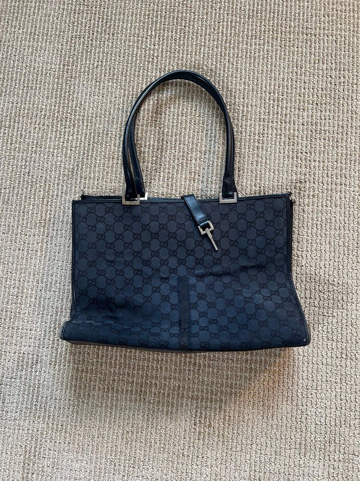 Gucci jackie canvas tote