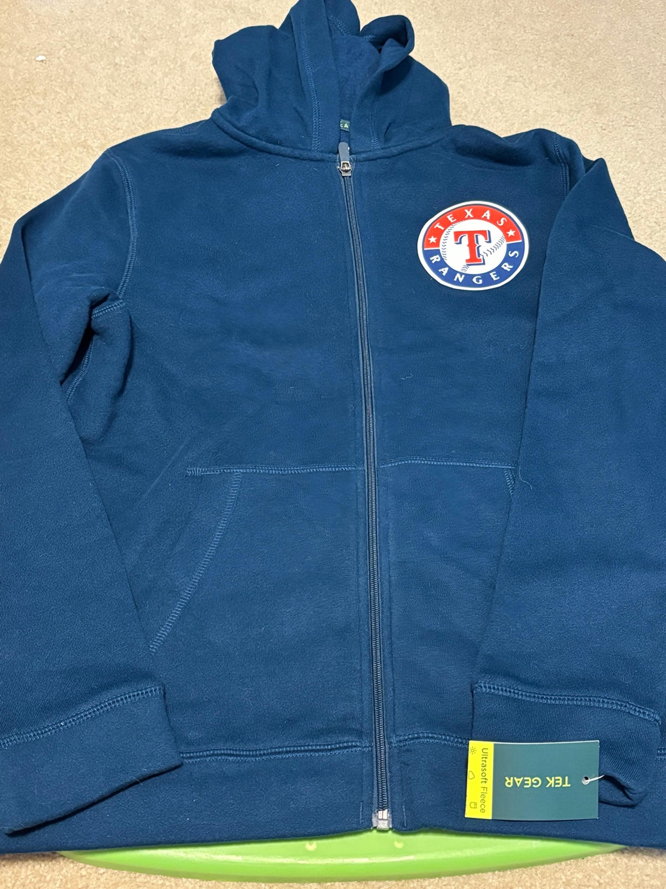 Texas Ranger Blue Tek Gear jacket boys size. NWT