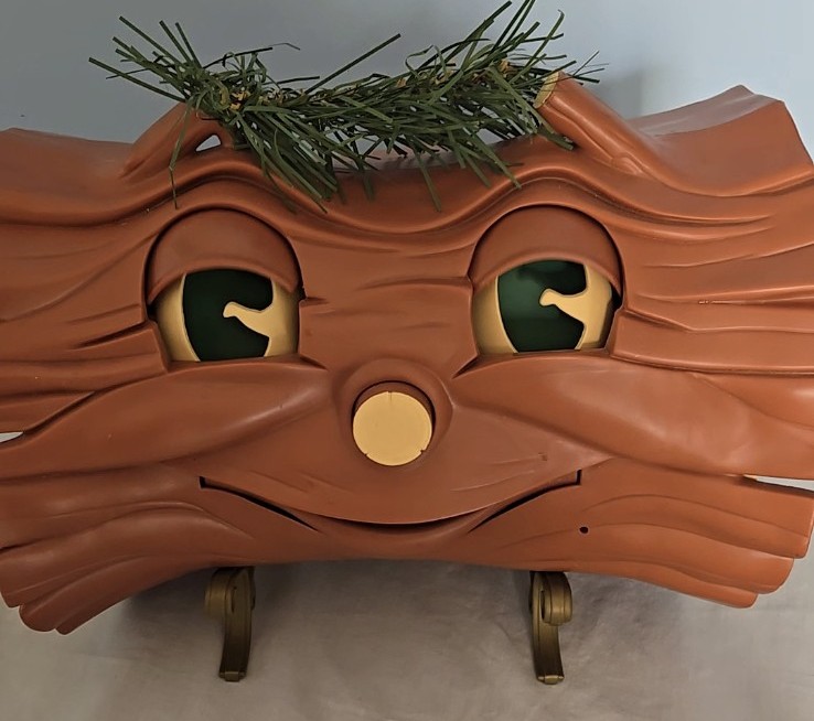 '99 Yule Burner Log Singing Light Up Christmas Holiday Animated Motion Activated