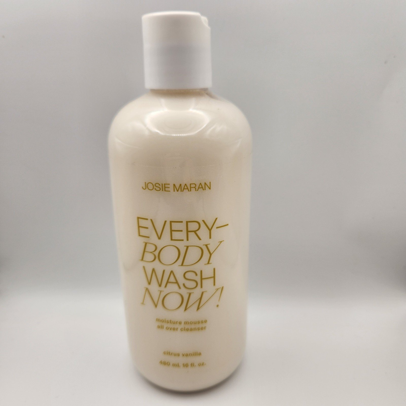 Josie Maran Every-Body Wash Now! Moisture Mousee Body Cleanser Citrus Vanilla