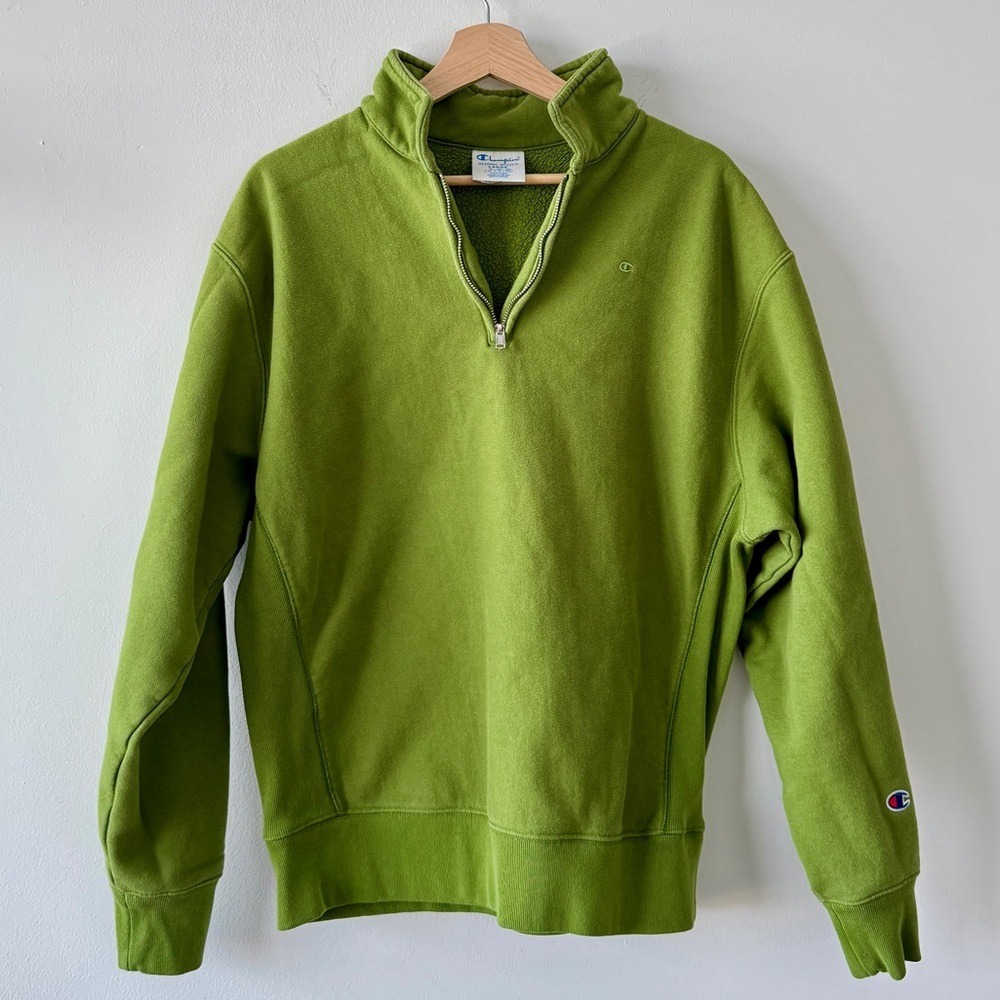 Champion Reverse Weave Quarter-Zip Sweatshirt - Large
