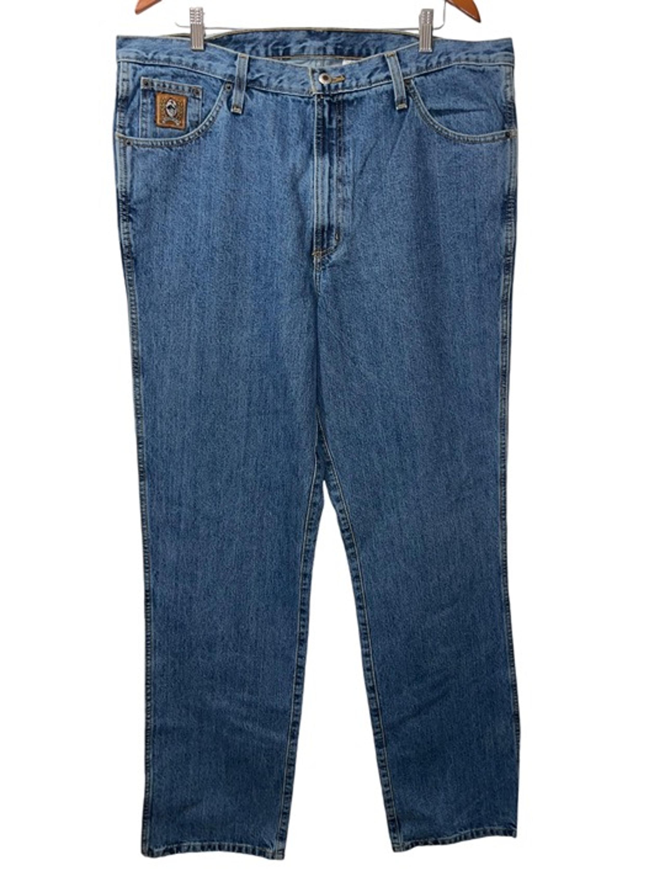 Men's Cinch UP Straight Leg Blue Jean Pants 40 X 36