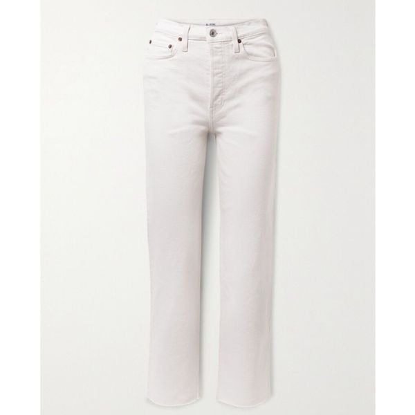 Re/Done 70’s Stove Pipe Straight Leg Jeans 27 White