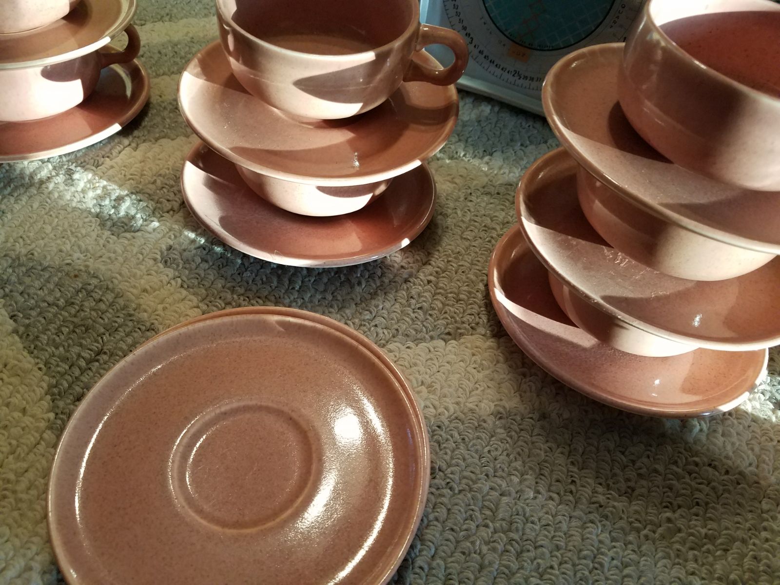 16 pc Russel Wright lot 7 cups 9 saucers