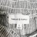 THREAD & SUPPLY Pinstriped Button Up Shirt & Drawstring Pant Set Gray Size Large
