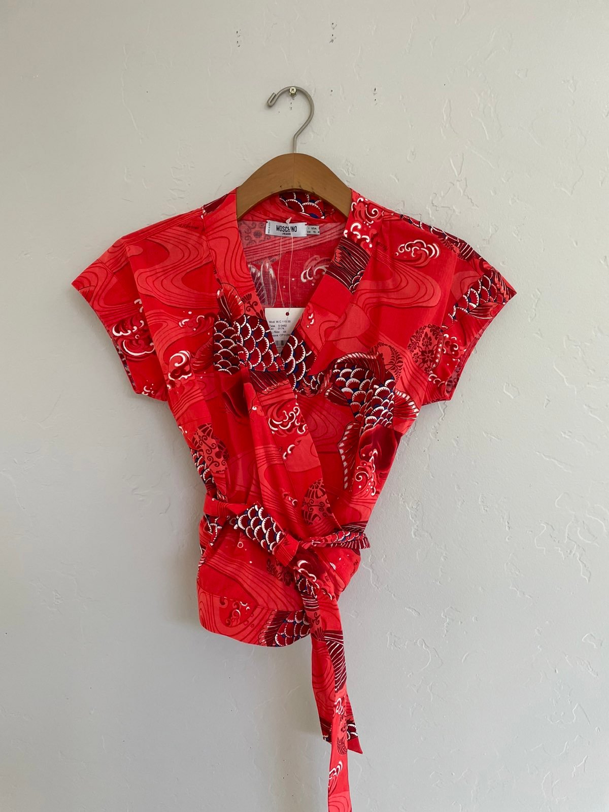 NWT MOSCHINO Jeans Wrap Top