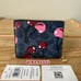 Coach Snap Wallet In Signature Cherry