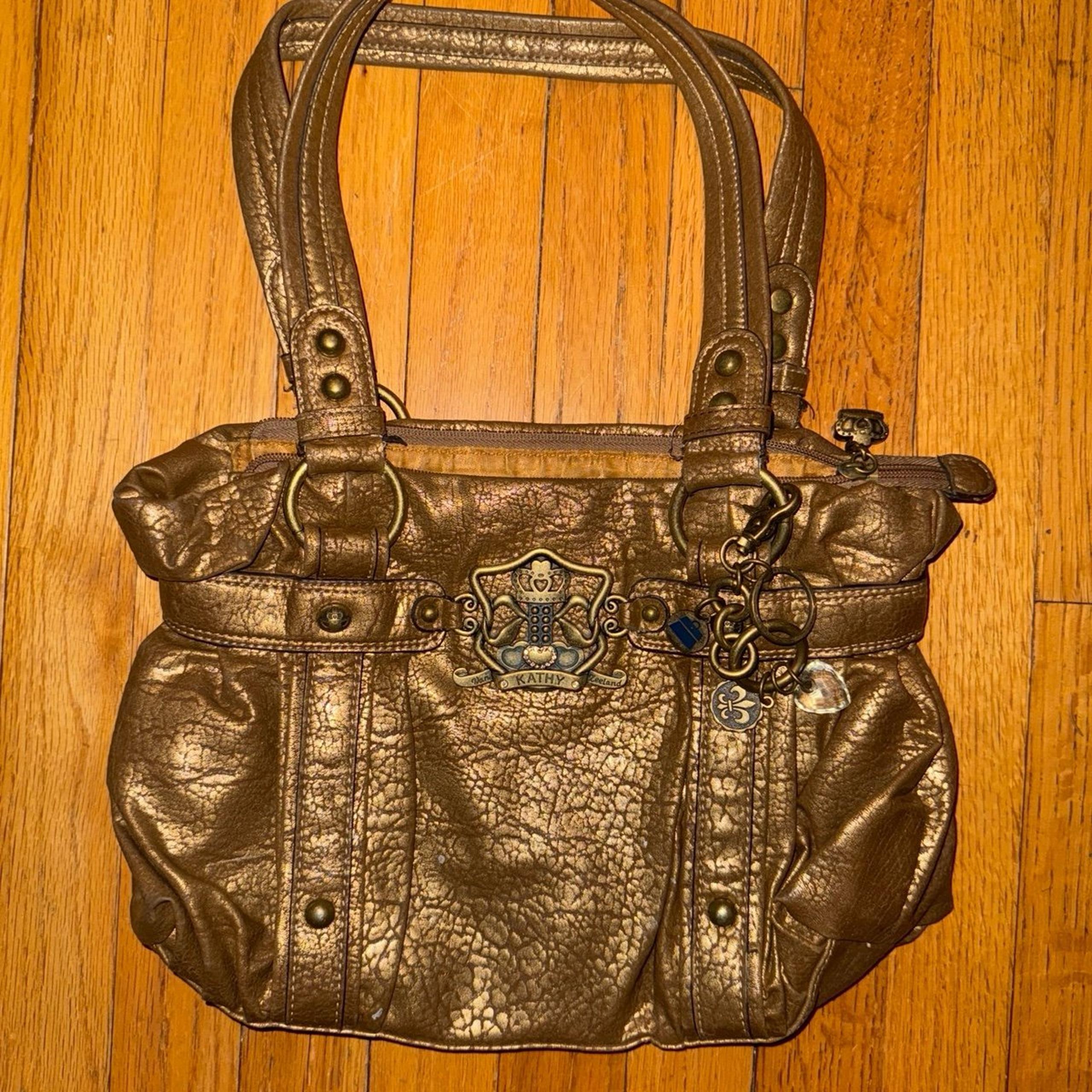 Vintage Kathy Van Zeeland Purse Handbag Neutral