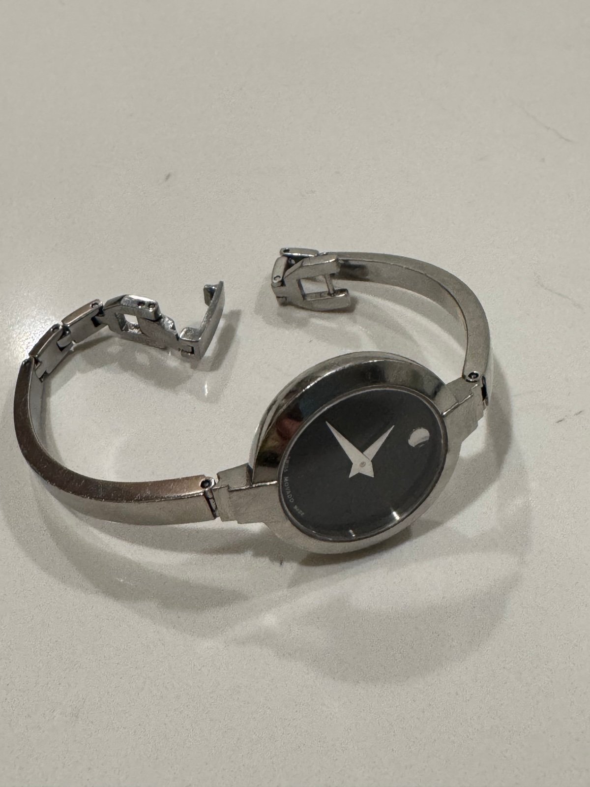 Movado silver watch