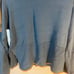 KOTN Women's SZ M Aswan Turtleneck in Blue & Orange Contrast Hem Egyptian Cotton