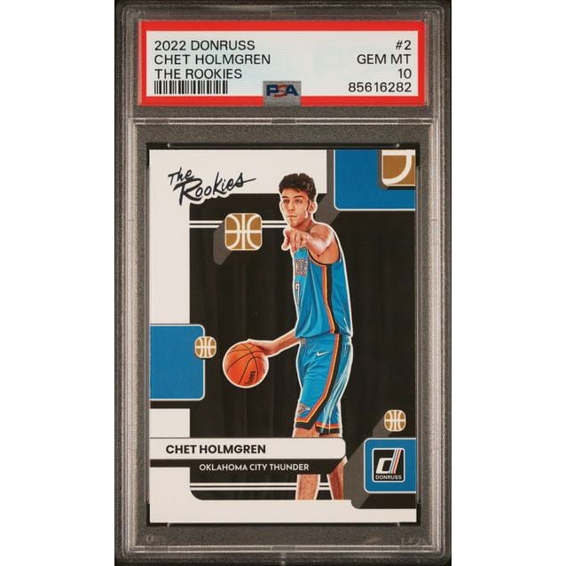 Graded 2022 Panini Donruss Chet Holmgren #2 The Rookies Rookie Card PSA 10