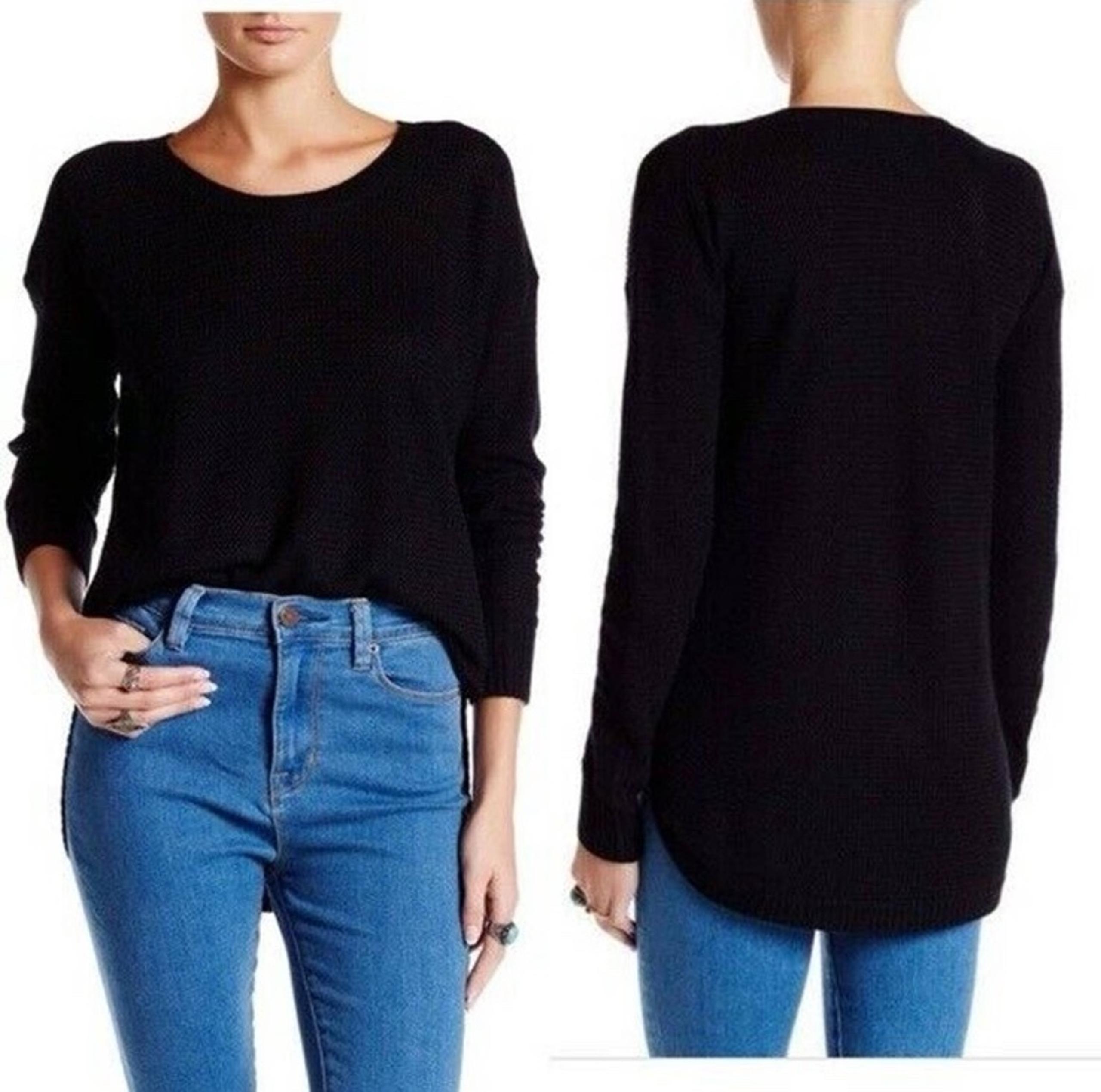Madewell Sweater Black XS Womens Chronicle Texture Pullover