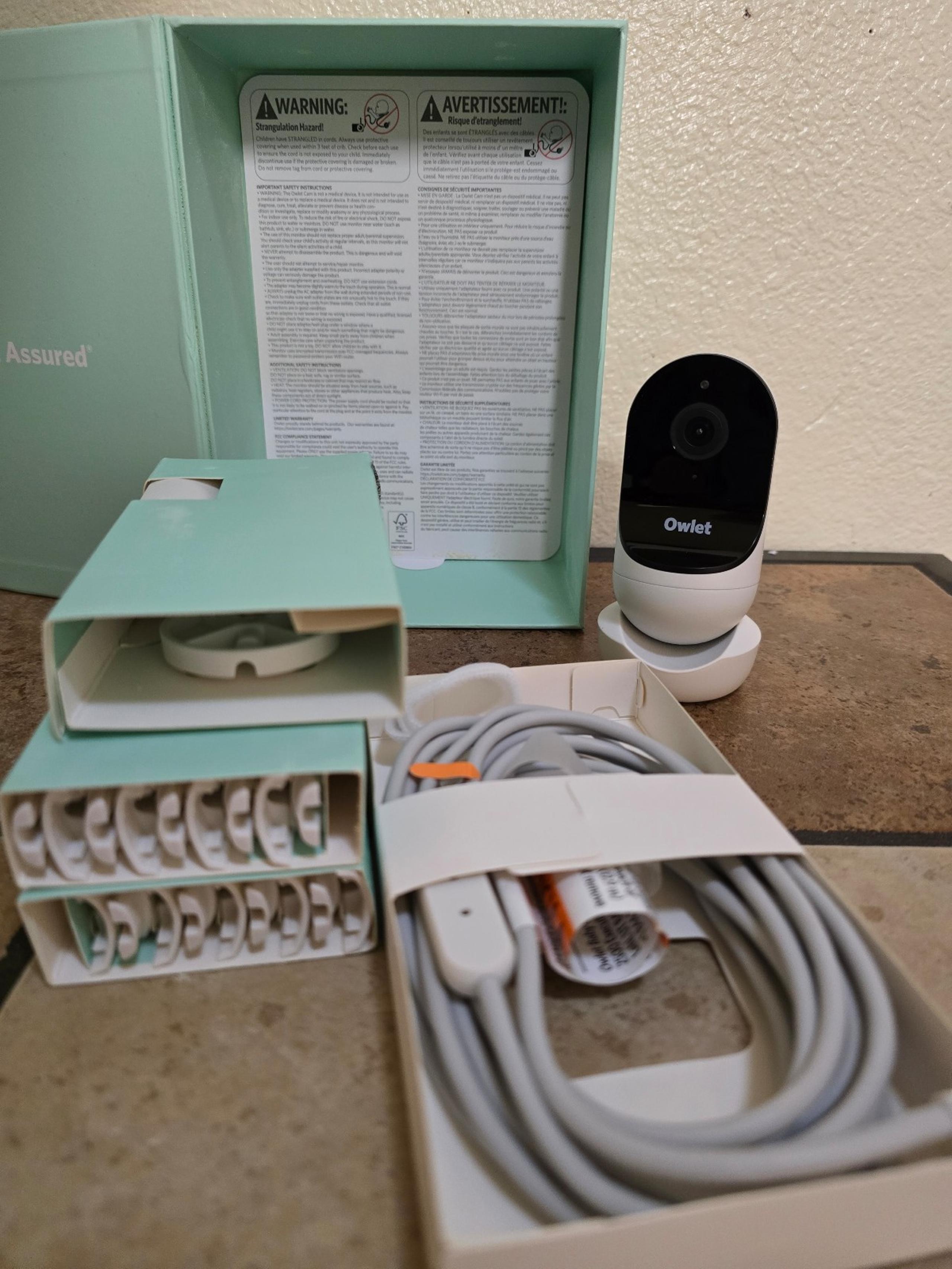 App Controlled Owlet Dream Duo Sock Baby Monitor HD Camera PS03NMMCJ OPEN BOX #2