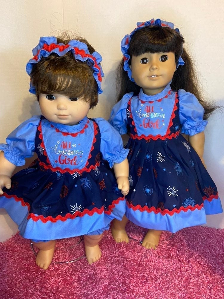 matching dressing for the 15- and 18-inch doll such as American Girl