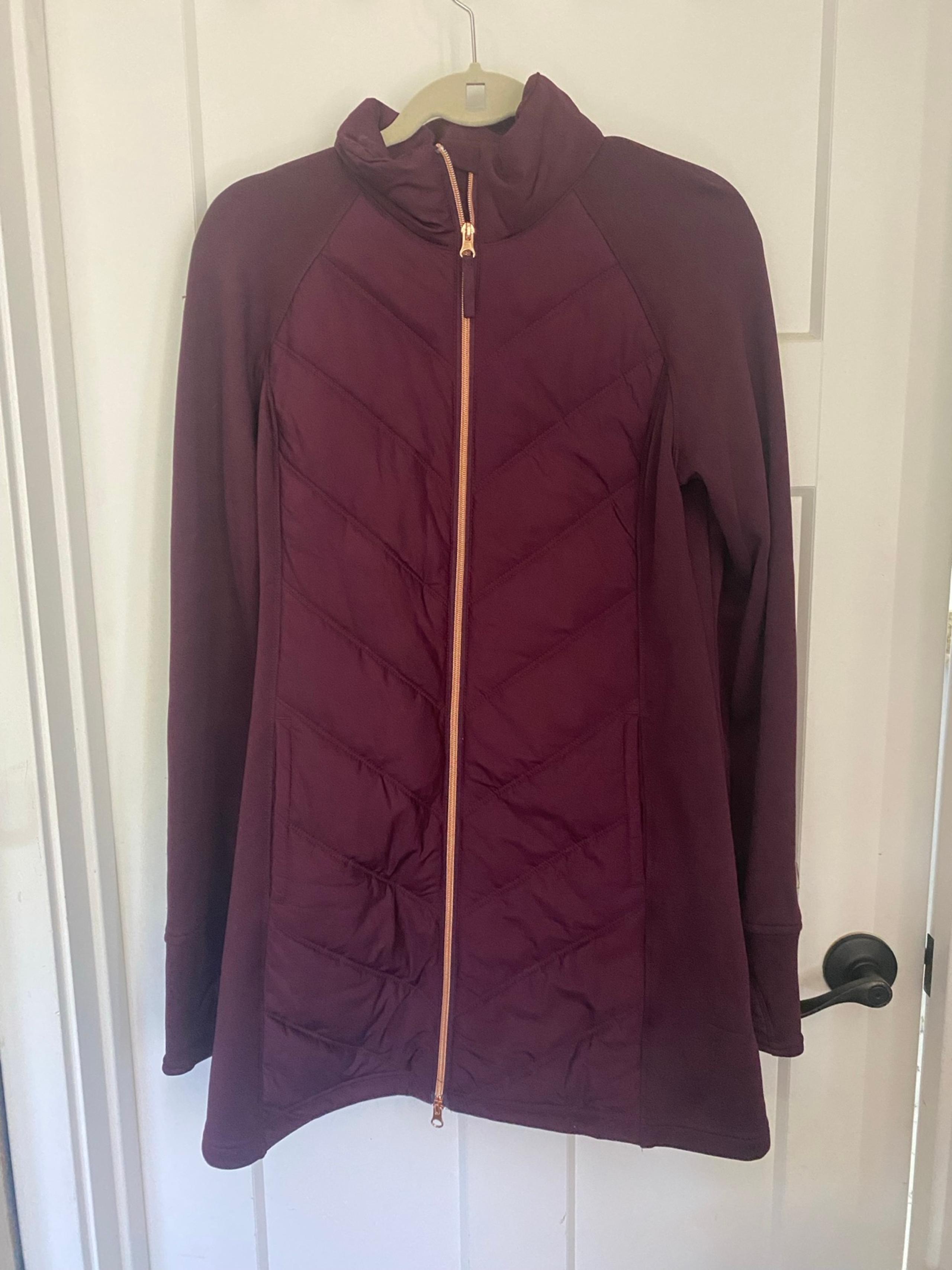 Fila sport women’s long line zip up activewear jacket size medium.