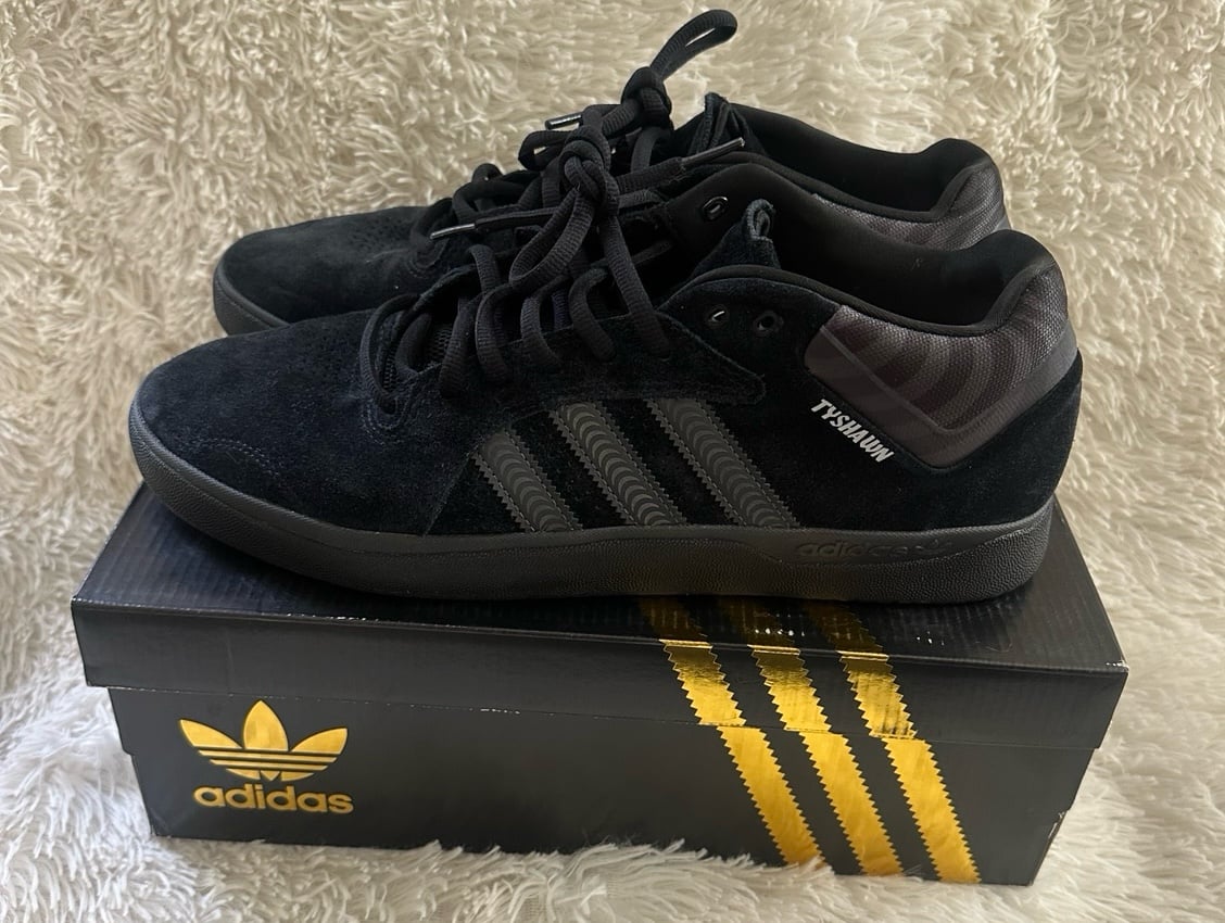 adidas x Spitfire Tyshawn Mid Black & Grey Skate Shoes #HQ9792
