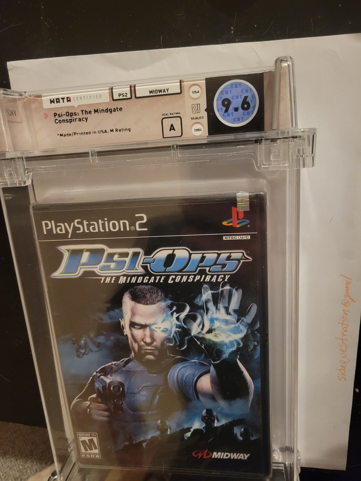 Psi-Ops Mindgate Conspiracy For PlayStation 2 9.6 A wata, not cgc or vga