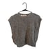 Vintage 1980s Silk Angora Blend Sweater Vest Heidi Large Gray