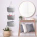TeoKJ Over the Door Organizer, 3-Tier Woven Cotton Hanging Kitchen Baskets Stora