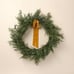 Hearth and Hand Christmas Wreath with Velvet Ribbon Trim