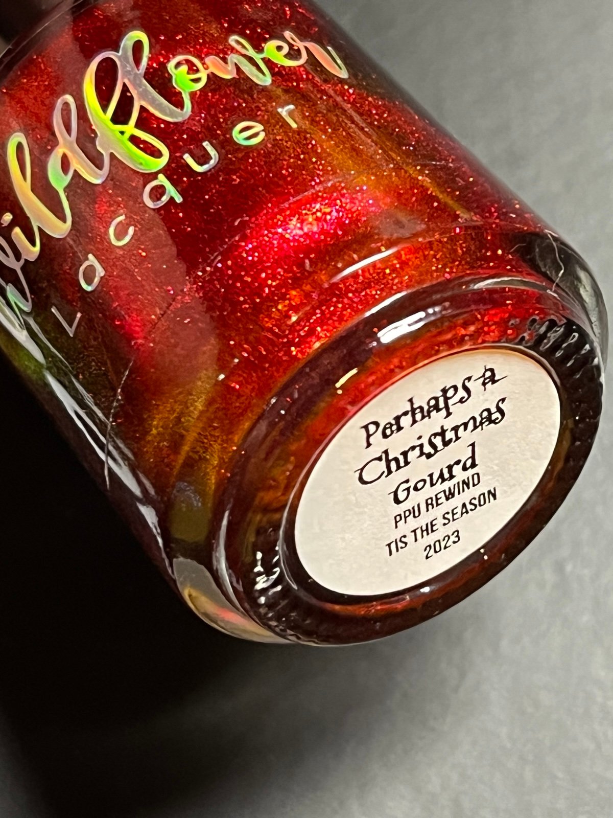 Wildflower Lacquer WFL Perhaps A Christmas Gourd