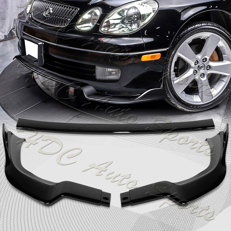 For 1998-2005 Lexus GS300 GS400 GS430 Painted Black Front Bumper Spoiler Lip