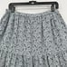 Madewell Skirt Large Maxi Button Front Tiered Florentine Floral Prairie Cottage