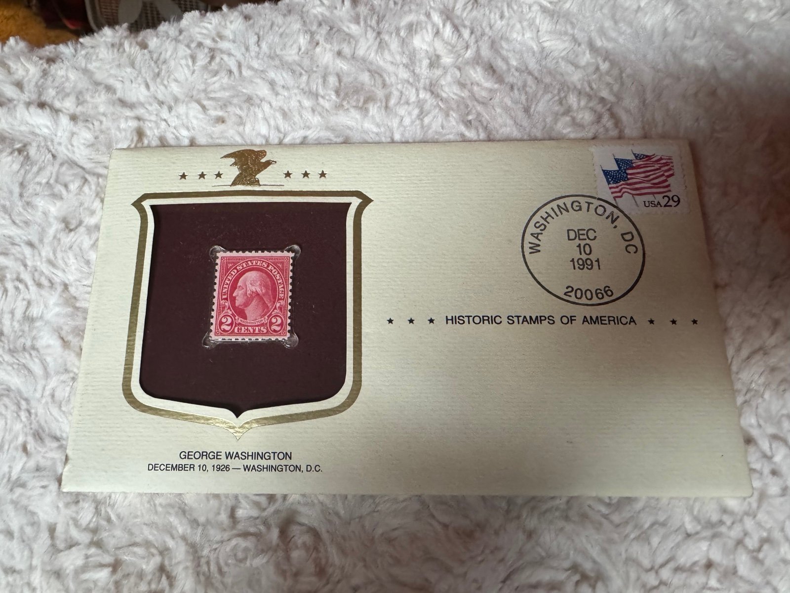 1926 Red Washington 2 Cent Stamp Mint Uncirculated Has Unused Back Rare!!!!