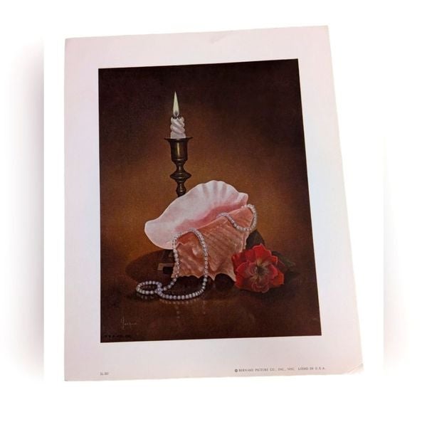 vintage lithograph art print
