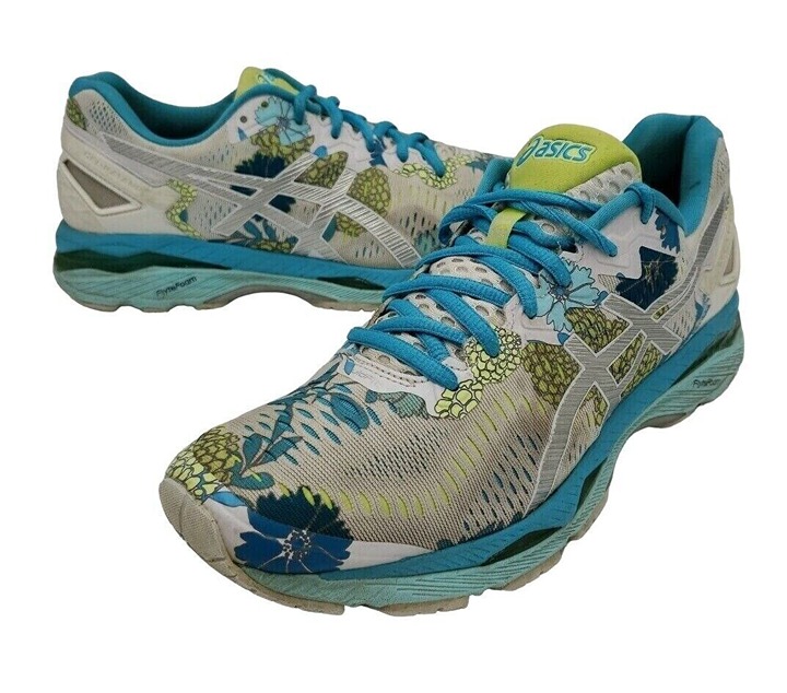 ASICS Floral Athletic Shoes Mercari