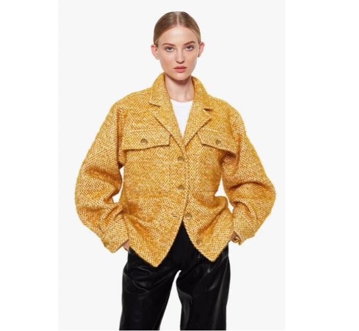 Anine Bing Leon Jacket in Gold