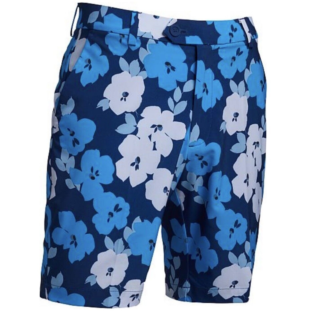 G/Fore Men's Maverick Hyrbid Golf Floral Print Shorts Sz 36 G4MF22P06 NWT 145