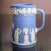 Vintage Wedgewood Jasperware Pitcher 5 Neoclassical Wedgewood Blue White Mark