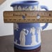 Vintage Wedgewood Jasperware Pitcher 5 Neoclassical Wedgewood Blue White Mark