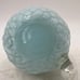 VTG 1930's Art Deco 4 H x 4 DIA Opaque Blue Quilted Glass Cream/Syrup Pitcher!