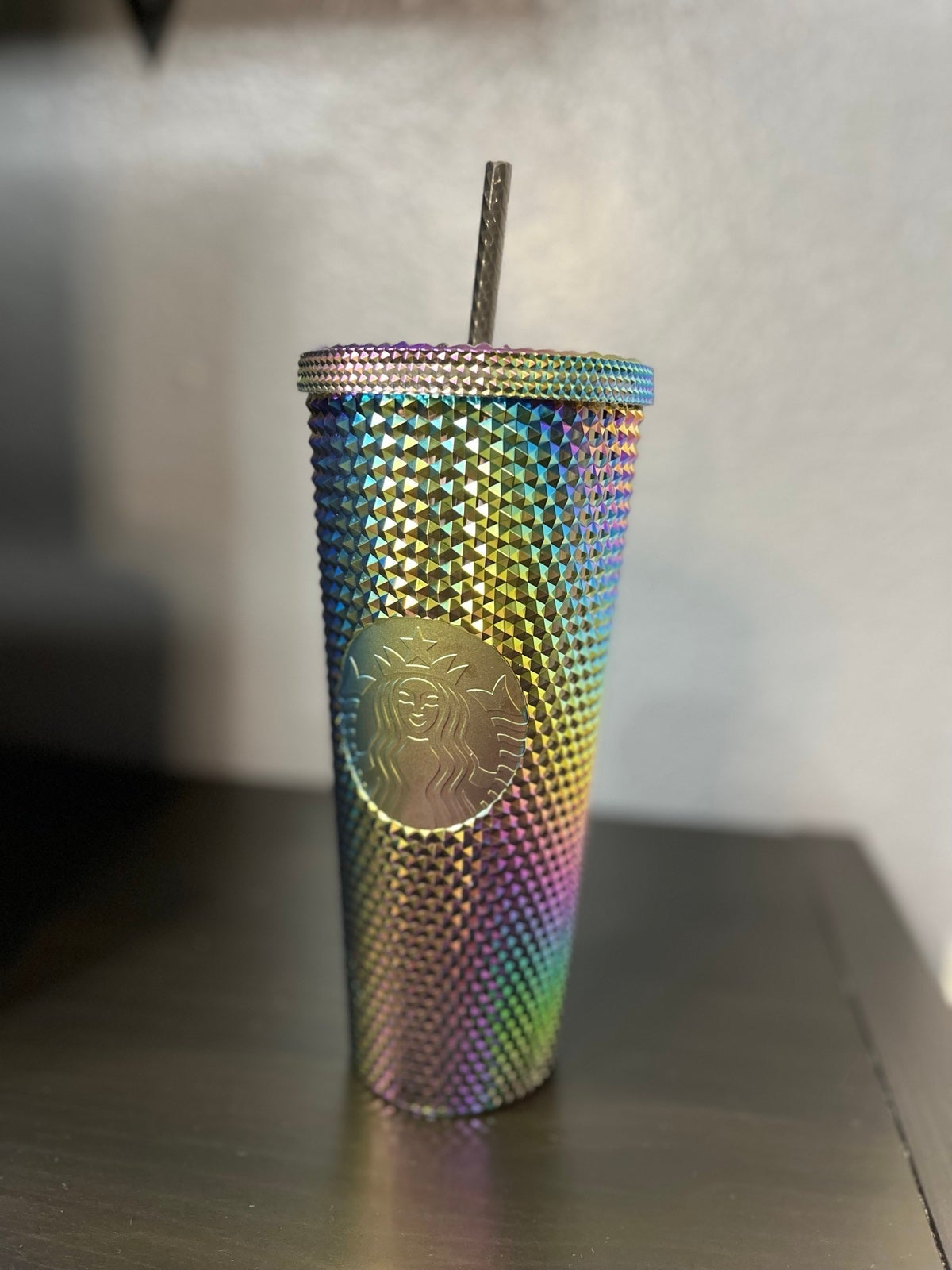 Starbucks Studded **Oil Slick Rainbow Iridescent**Tumbler