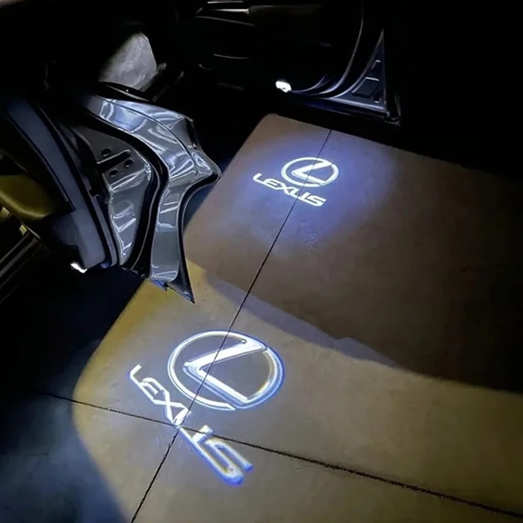 2 x LED Lexus Logo Door Courtesy Light Shadow Laser Projector for ES LS LX RX GX