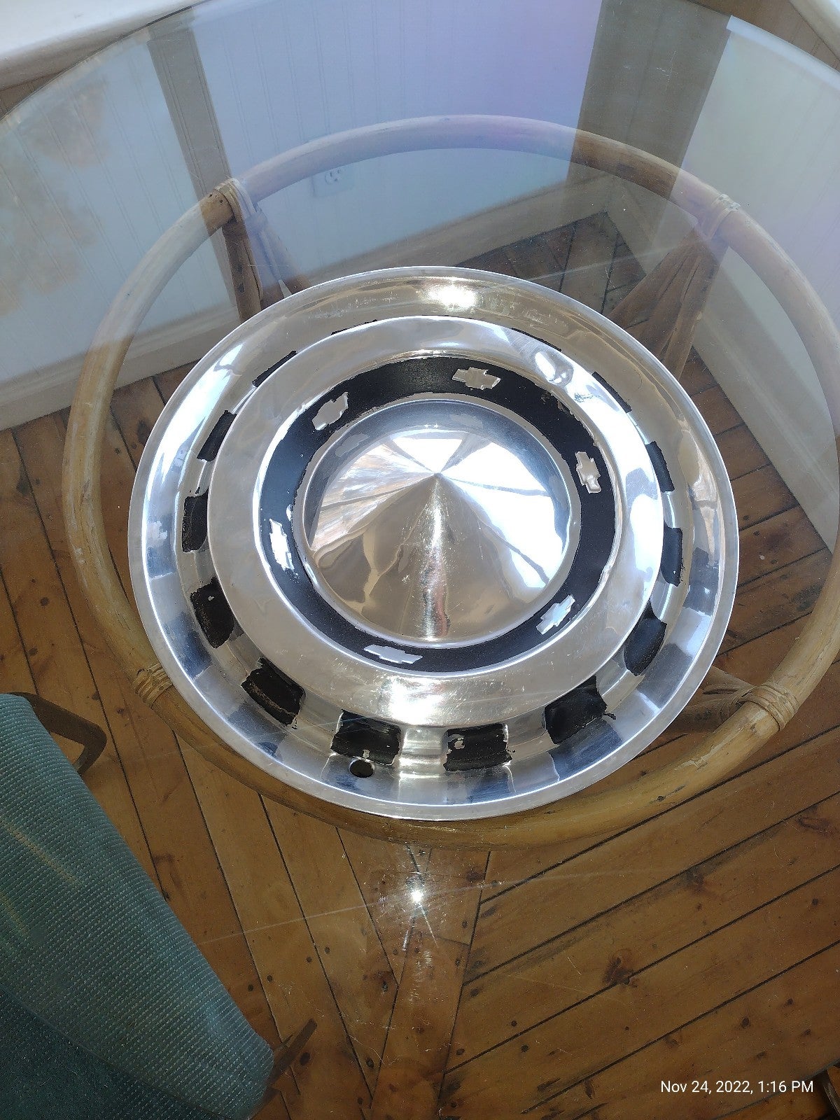 1956 Chevy Bel-Air original stock rim covers(hubcaps)x6