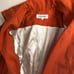 Calvin Klein full zip jacket rain Winter orange small womens