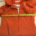 Calvin Klein full zip jacket rain Winter orange small womens