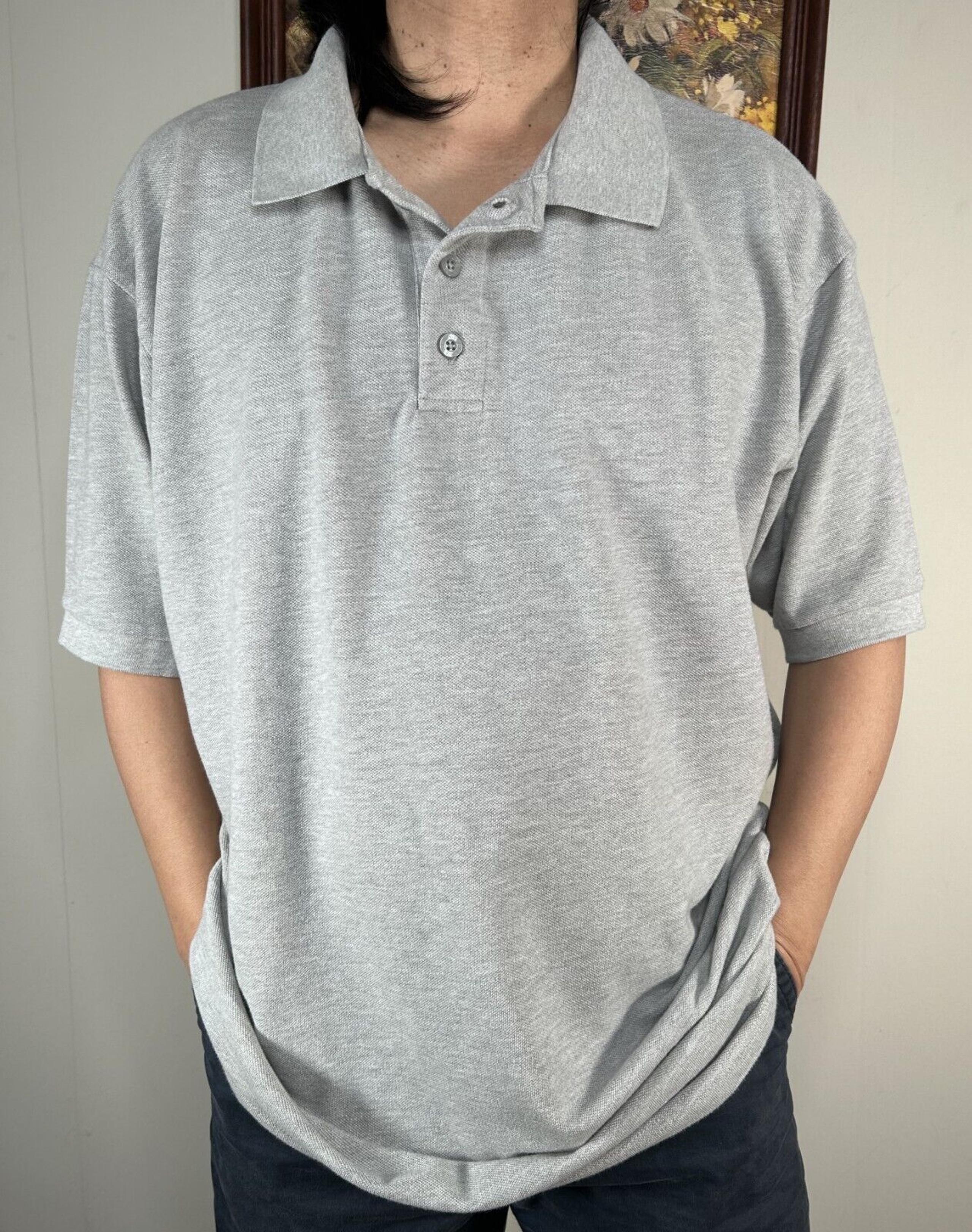 Dickies School Uniform Pique Polo Top Young Adult XL Gray Shortsleeve