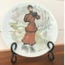 Vintage plate d'arceau Limoges les femmes du siecle Colette