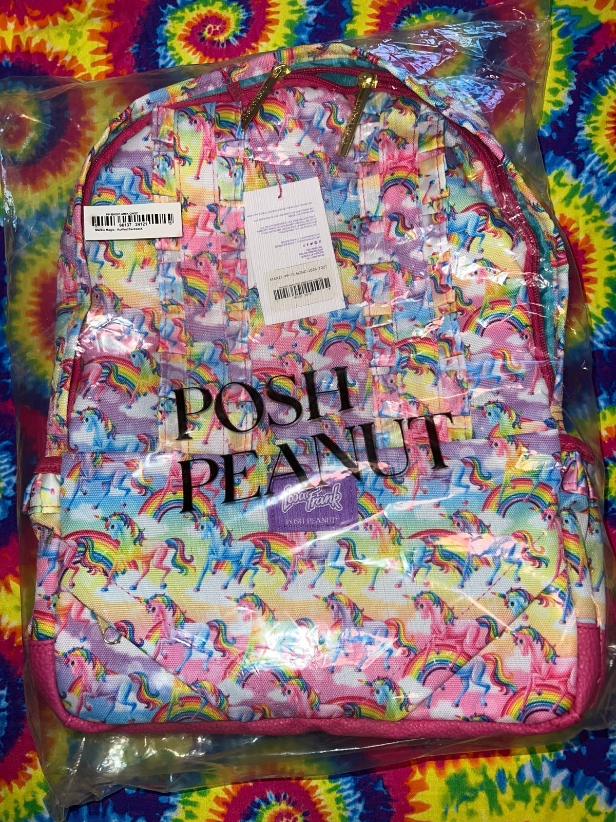 Posh Peanut Lisa Frank Markie Magic Ruffled Backpack