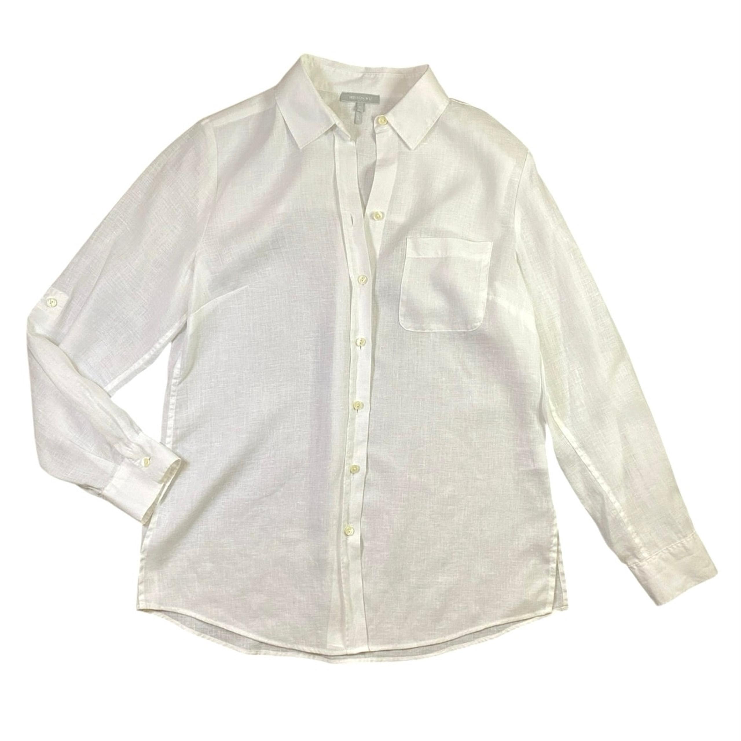 Hinson Wu No-iron Luxe Linen Button Shirt - 10