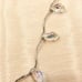 14K White Gold and Faceted Crystal Necklace